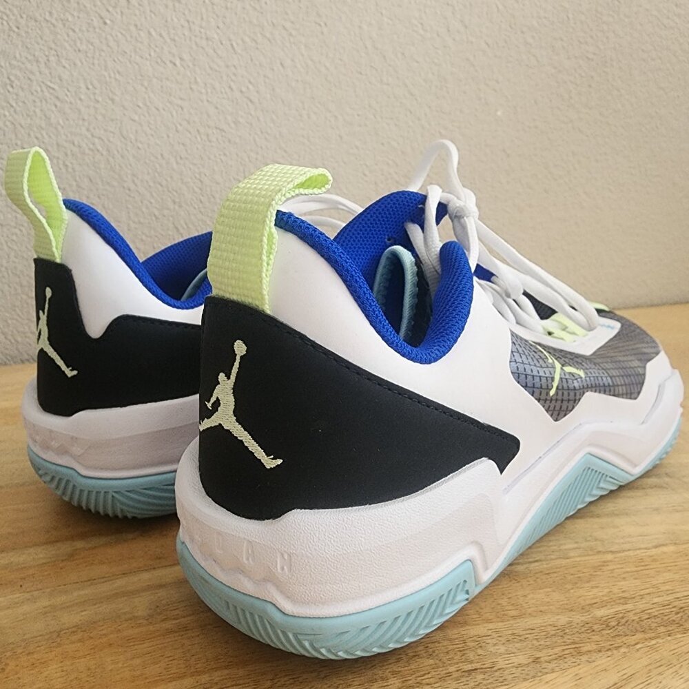 Air Jordan MJ One Take 4 Low White Copa Lime Shoes DO7193-003 Mens 9.5 - Picture 2 of 13